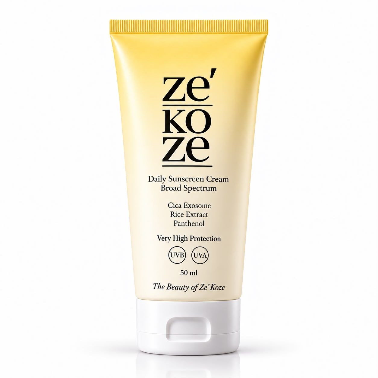 Daily Sunscreen Cream, 50 ml sarı-beyaz tüp