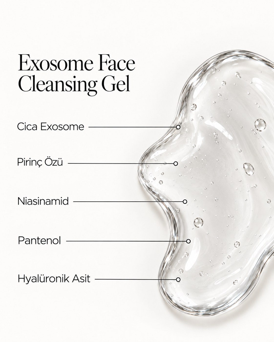 Exosome Face Cleansing Gel öne çıkan içerikleri